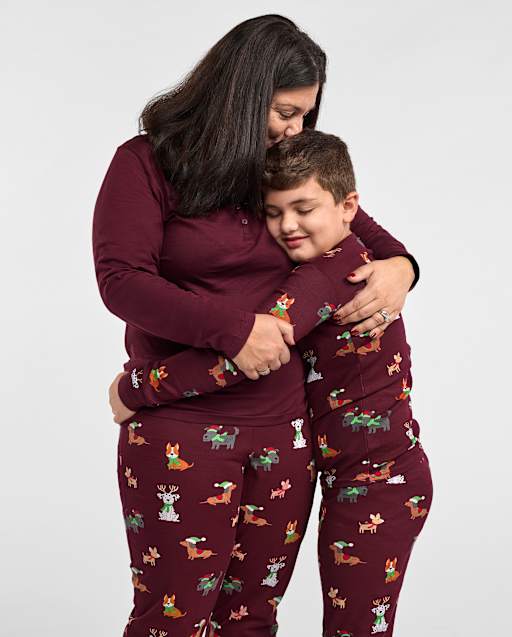 Matching Family Pajamas - Holiday Dog Collection