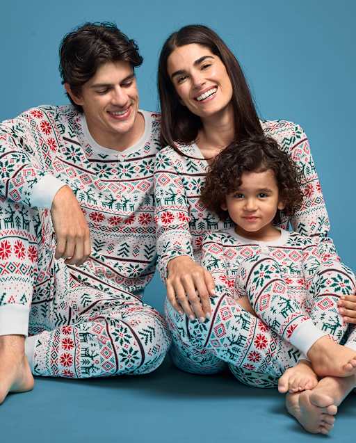 \Pyjamas assortis pour toute la famille - Collection Noël Fair Isle\