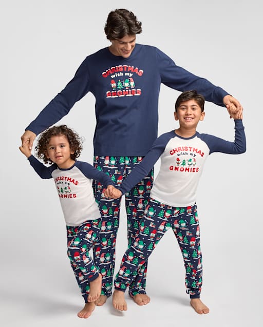 Pyjamas assortis pour toute la famille - Collection Gnomes de Noël