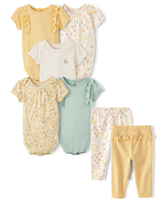 Ensemble pour bébé fille - Collection florale