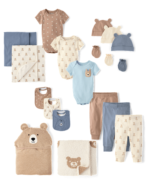 Baby Boys Essentials Gift Set - Bear Collection