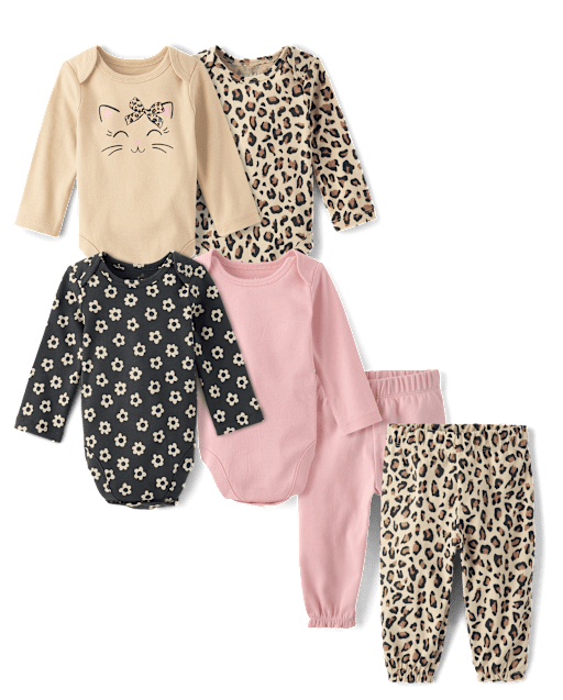 Baby Girls Outfit Set - Leopard Collection