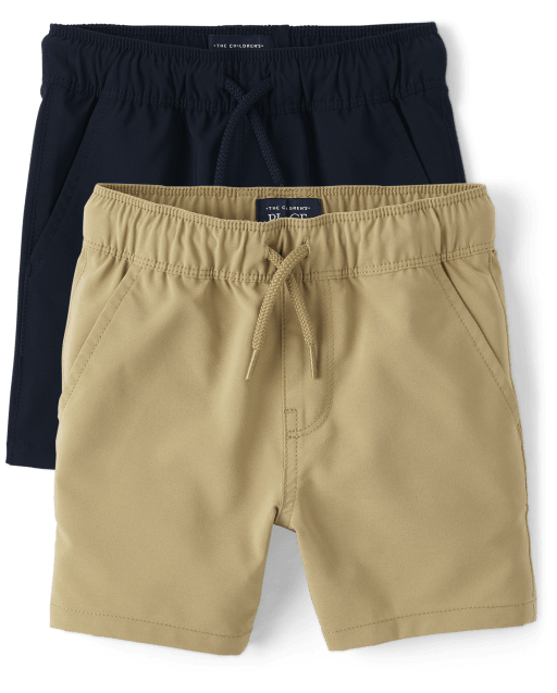 Shorts deportivos sin cierres de secado rápido para bebés y niños pequeños