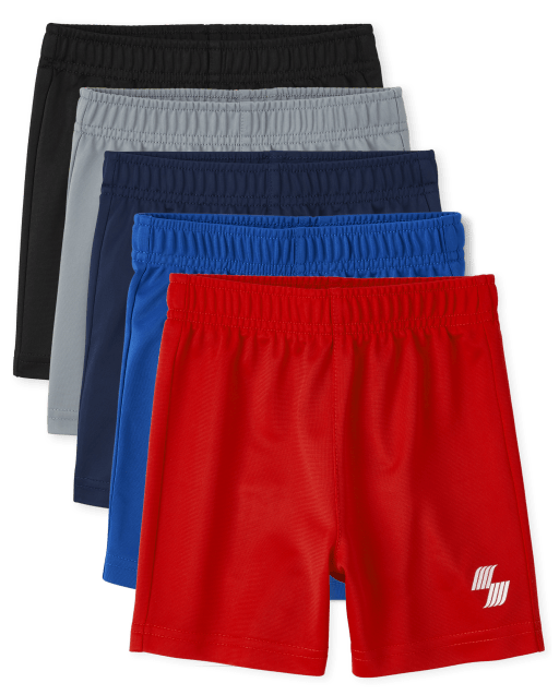 Paquete de 5 pantalones cortos de baloncesto para bebés y niños pequeños
