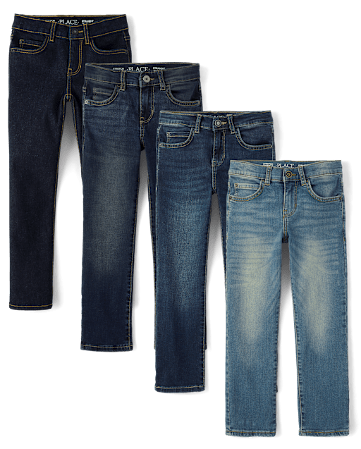Boys Straight Jeans 4-Pack