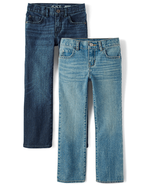 Boys Bootcut Jeans 2-Pack