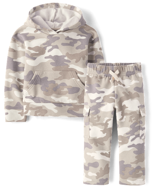 Baby And Toddler Camo Premium Fleece 2-Piece Outfit Set