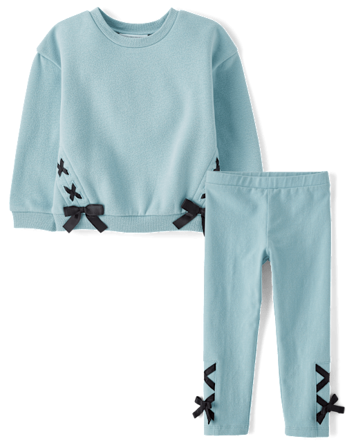 Toddler Girls Lace Up 2-Piece Outfit Set