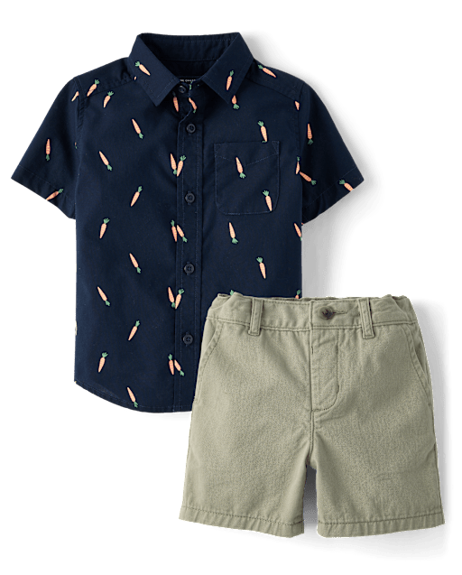 Baby And Toddler Boys Carrot 2-Piece Outfit Set