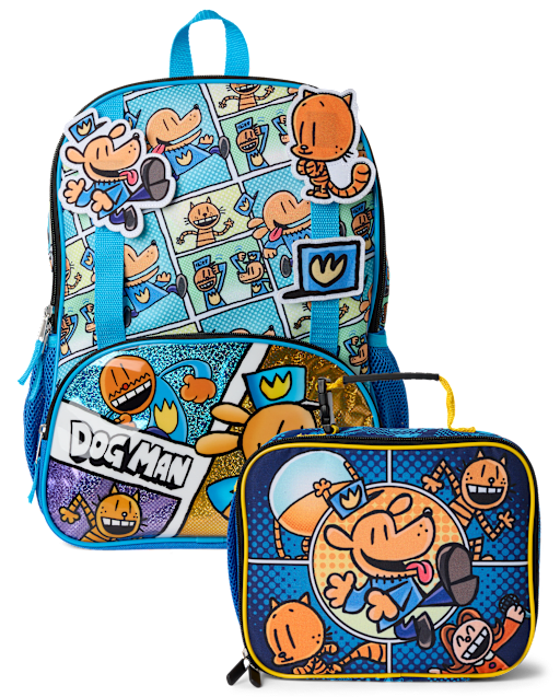 Boys Dog Man™ Backpack 2-Piece Set