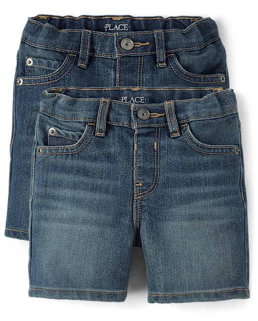 Baby And Toddler Boys Jean Shorts 2-Pack