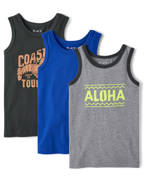 Boys Graphic Tank Top 3-Pack