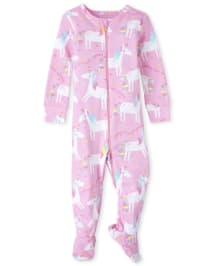 THE CHILDREN/'S PLACE GIRL 1PC STRAWBERRY FOOTED SLEEPER FLEECE PJS 18-24M 2T 5T