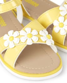 Girls Flower Sandals Sunny Daisies Gymboree CA SUNSHINE
