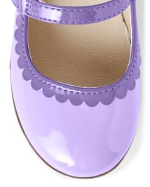 Girls Scalloped Ballet Flats - Whooo's Cute