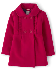 Girls Long Sleeve Ruffle Jacket Candy Apple ROYAL RED Gymboree CA