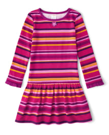 Girls berry dress top