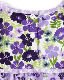 Haut violet à volants pour filles - Whooo's Cute