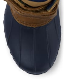 Boys Faux Leather And Rubber Snow Boots Aspen Lodge TAN Gymboree CA