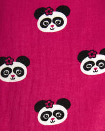 Girls clearance panda leggings