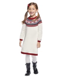 Girls Long Sleeve Snowflake Fairisle Sweater Dress Picture Perfect BUNNYS TAIL Gymboree CA