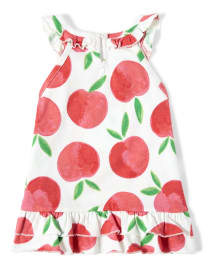 Girls Ruffle Top - Pretty Peach