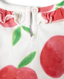 Girls Ruffle Top - Pretty Peach
