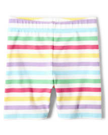 Girls Rainbow Striped Shorts Sunshine Time Multi clr
