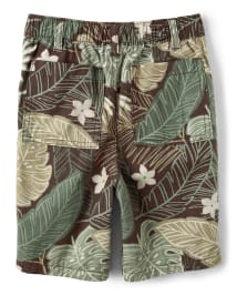 Boys Leaf Pull On Shorts - Safari Camp
