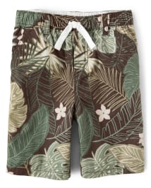 Boys Leaf Pull On Shorts - Safari Camp