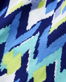 Girls Ikat Flutter Top - Island Getaway