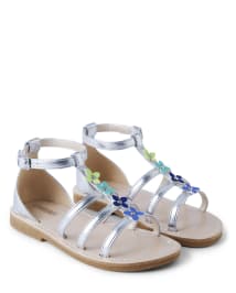Flower discount gladiator sandals