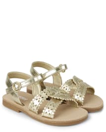 Girls metallic sandals online