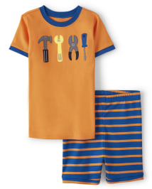Boys Tools Cotton 2-Piece Pajamas - Gymmies