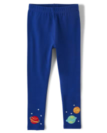 Girls Space Leggings Future Astronaut Edge blue