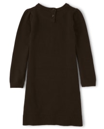Girls Embroidered Sweater Dress - Lil Pumpkin