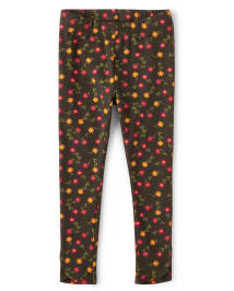 Girls Sunflower Leggings - Harvest