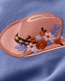 Haut brodé style cowgirl pour fille - Western Skies