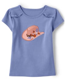 Haut brodé style cowgirl pour fille - Western Skies