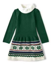 Girls green sweater discount