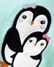 Girls penguin sweater new arrivals