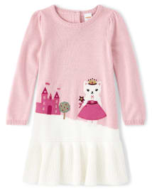 Cat top sweater dress