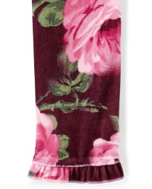 Girls Rose Velour Skater Dress - Royal Princess