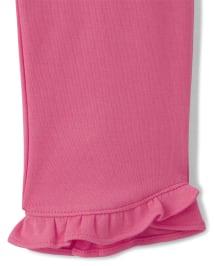 Girls Ruffle Capri Leggings - Popsicle Party