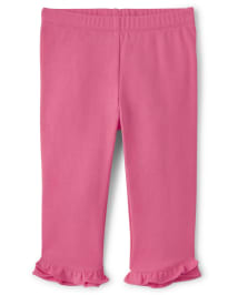Girls Ruffle Capri Leggings - Popsicle Party
