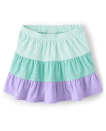Girls Colorblock Tiered Skort - Backyard Explorer
