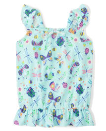 Girls Bug Flutter Top - Backyard Explorer
