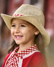 Girls Cowgirl Hat - Farming Friends