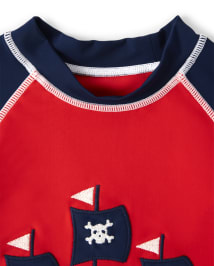 Boys Pirate Ship Rashguard - Splish-Splash