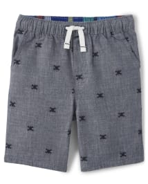 Boys Skull Pull On Shorts - Aye Aye Matey